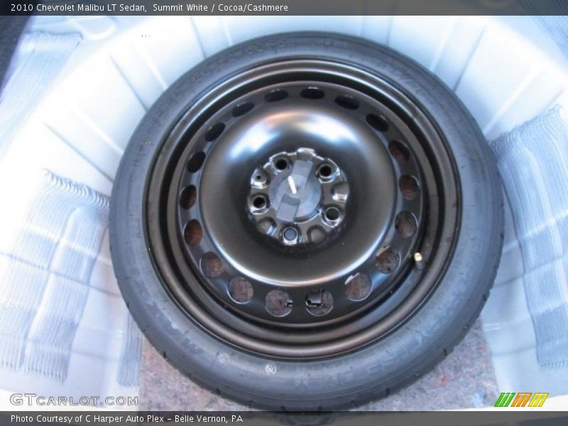 Summit White / Cocoa/Cashmere 2010 Chevrolet Malibu LT Sedan