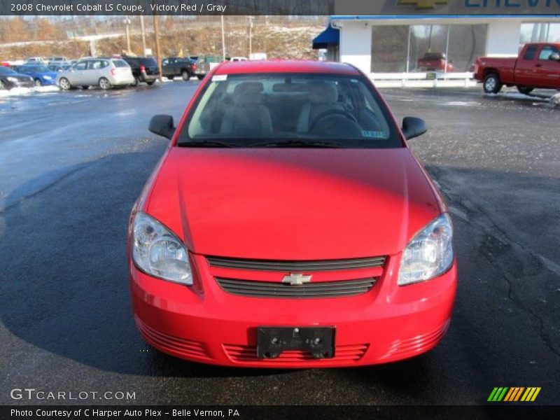 Victory Red / Gray 2008 Chevrolet Cobalt LS Coupe