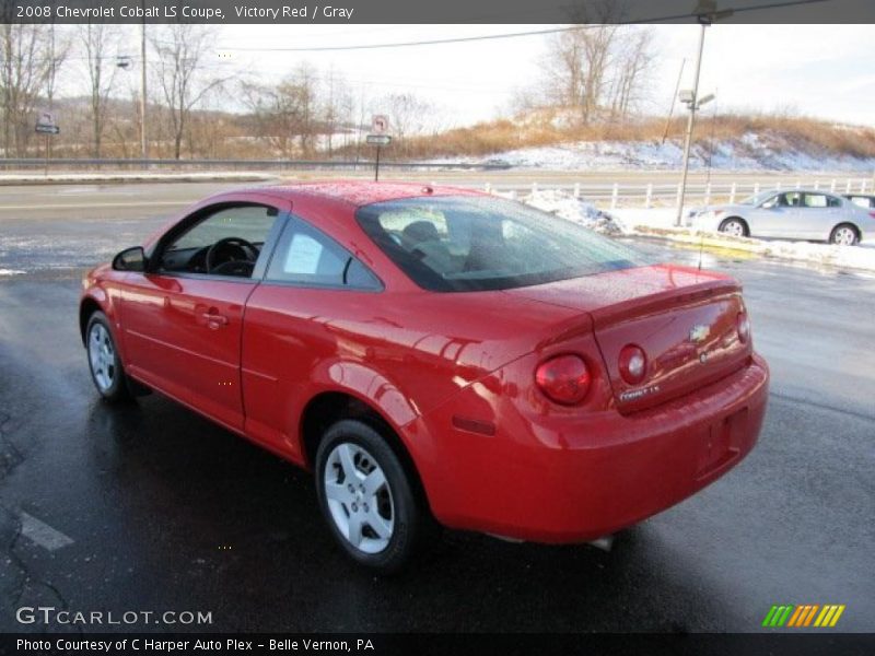 Victory Red / Gray 2008 Chevrolet Cobalt LS Coupe