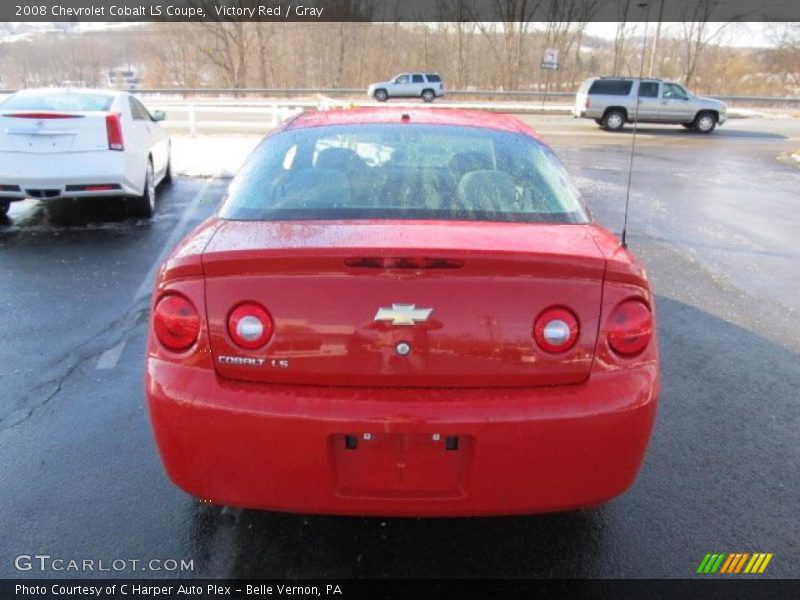 Victory Red / Gray 2008 Chevrolet Cobalt LS Coupe