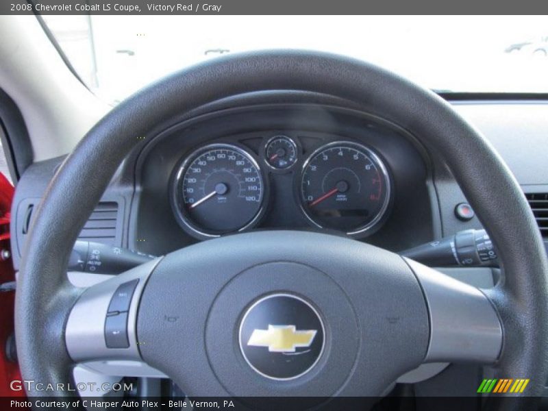 Victory Red / Gray 2008 Chevrolet Cobalt LS Coupe