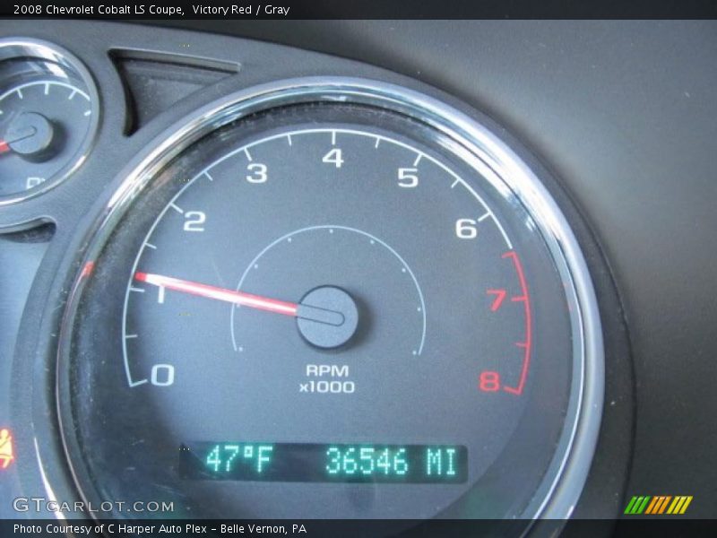 Victory Red / Gray 2008 Chevrolet Cobalt LS Coupe