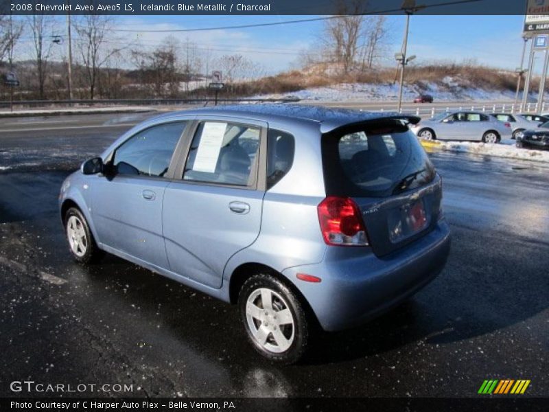 Icelandic Blue Metallic / Charcoal 2008 Chevrolet Aveo Aveo5 LS