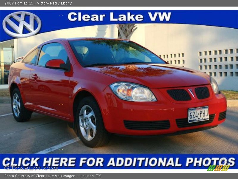 Victory Red / Ebony 2007 Pontiac G5