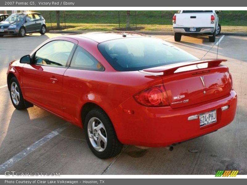 Victory Red / Ebony 2007 Pontiac G5