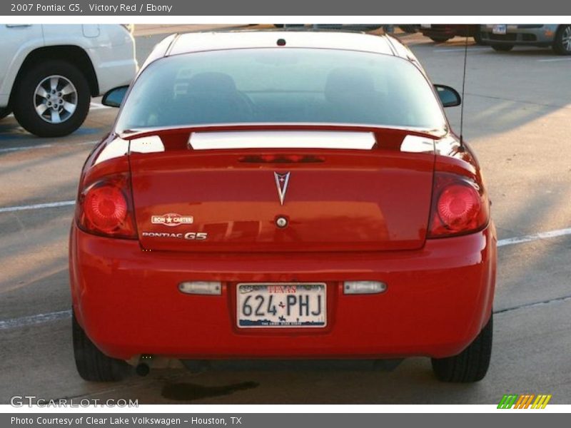 Victory Red / Ebony 2007 Pontiac G5