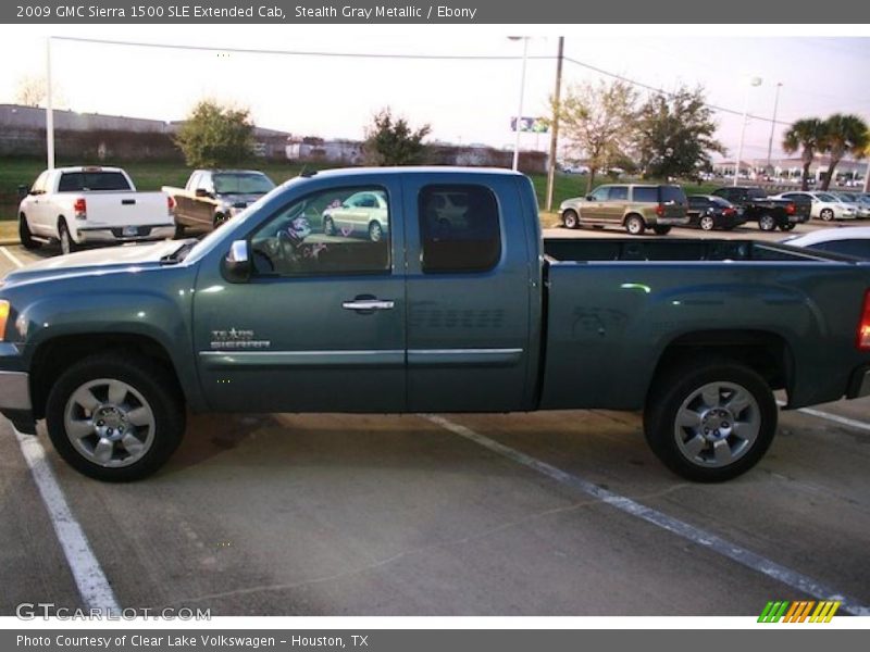 Stealth Gray Metallic / Ebony 2009 GMC Sierra 1500 SLE Extended Cab