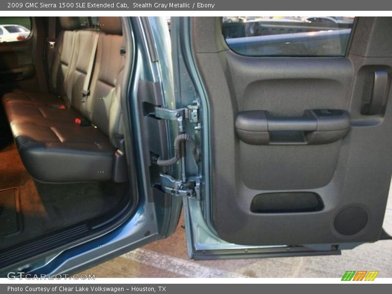 Stealth Gray Metallic / Ebony 2009 GMC Sierra 1500 SLE Extended Cab