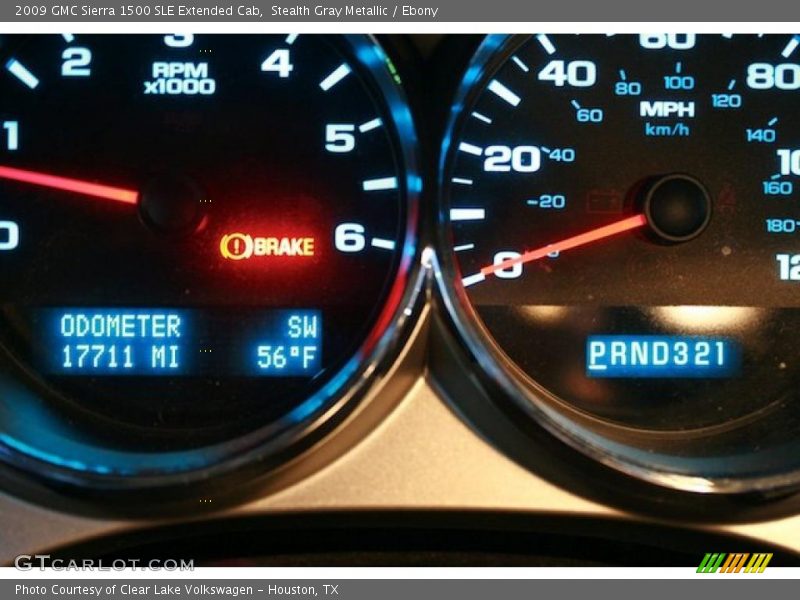 Stealth Gray Metallic / Ebony 2009 GMC Sierra 1500 SLE Extended Cab