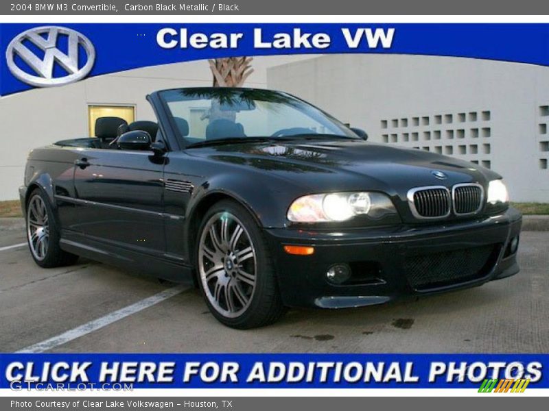 Carbon Black Metallic / Black 2004 BMW M3 Convertible