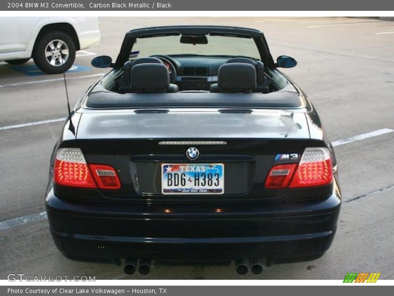 Carbon Black Metallic / Black 2004 BMW M3 Convertible