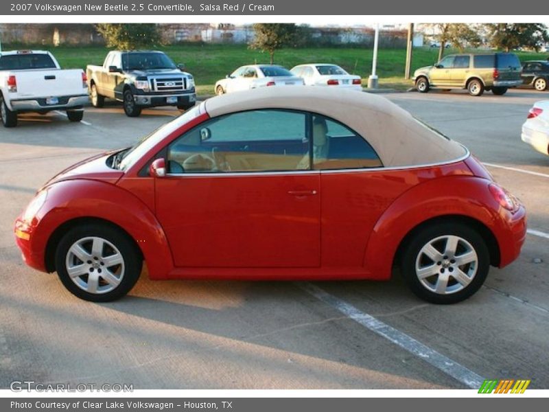 Salsa Red / Cream 2007 Volkswagen New Beetle 2.5 Convertible