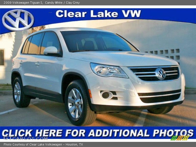 Candy White / Clay Grey 2009 Volkswagen Tiguan S