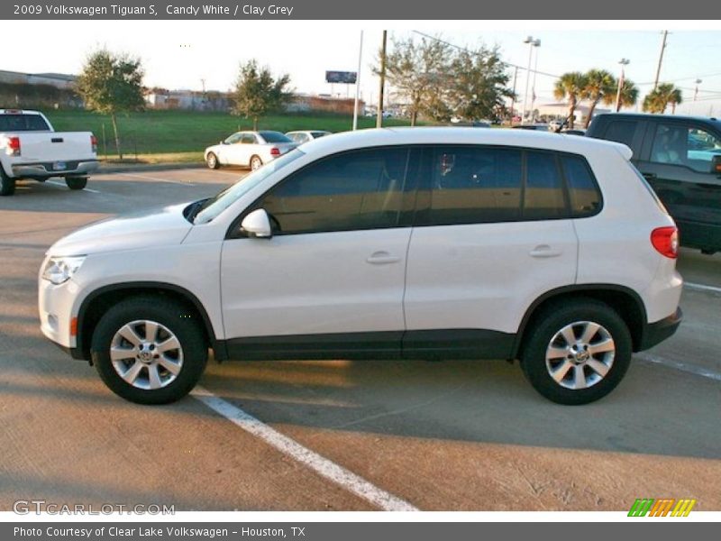 Candy White / Clay Grey 2009 Volkswagen Tiguan S