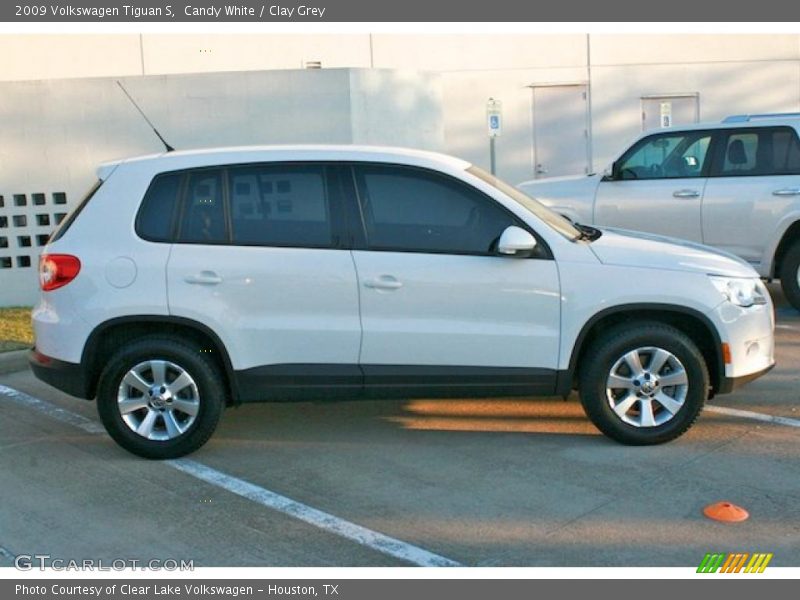 Candy White / Clay Grey 2009 Volkswagen Tiguan S