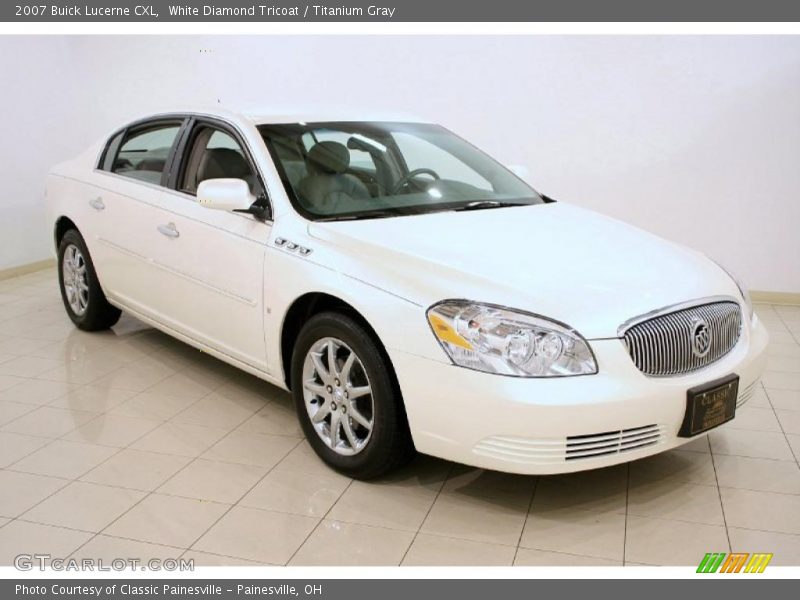 White Diamond Tricoat / Titanium Gray 2007 Buick Lucerne CXL