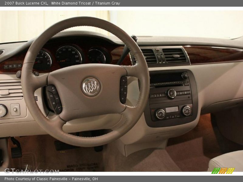 White Diamond Tricoat / Titanium Gray 2007 Buick Lucerne CXL