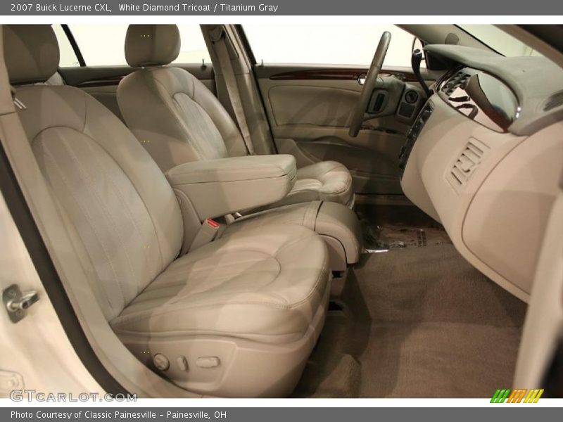 White Diamond Tricoat / Titanium Gray 2007 Buick Lucerne CXL