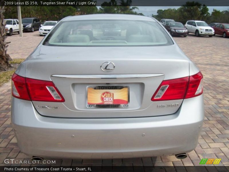 Tungsten Silver Pearl / Light Gray 2009 Lexus ES 350