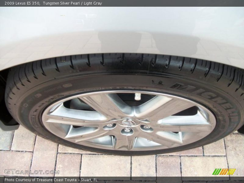 Tungsten Silver Pearl / Light Gray 2009 Lexus ES 350
