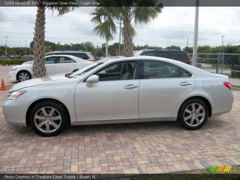 Tungsten Silver Pearl / Light Gray 2009 Lexus ES 350