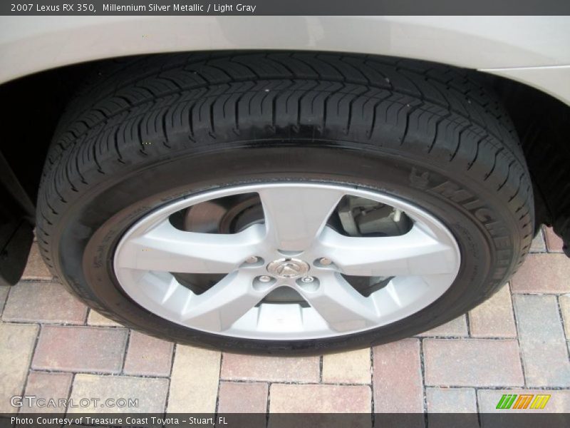 Millennium Silver Metallic / Light Gray 2007 Lexus RX 350