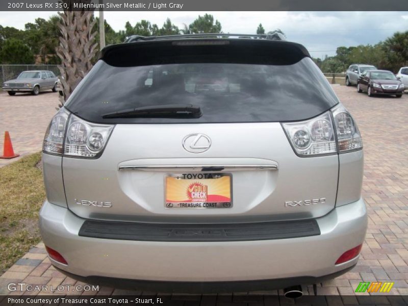 Millennium Silver Metallic / Light Gray 2007 Lexus RX 350