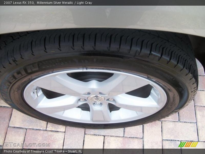 Millennium Silver Metallic / Light Gray 2007 Lexus RX 350