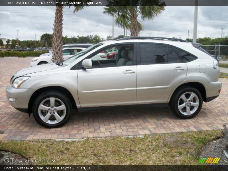 Millennium Silver Metallic / Light Gray 2007 Lexus RX 350