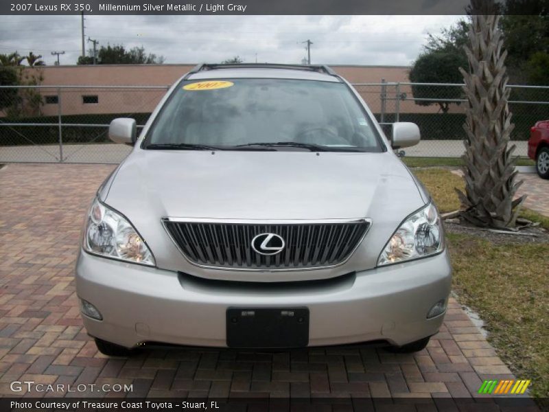 Millennium Silver Metallic / Light Gray 2007 Lexus RX 350