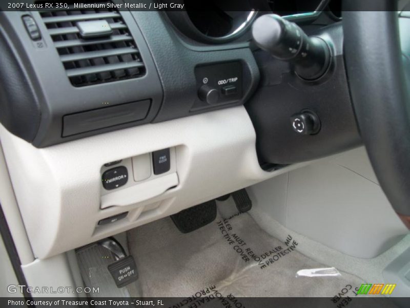 Millennium Silver Metallic / Light Gray 2007 Lexus RX 350