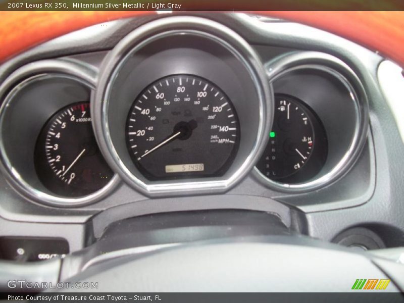 Millennium Silver Metallic / Light Gray 2007 Lexus RX 350