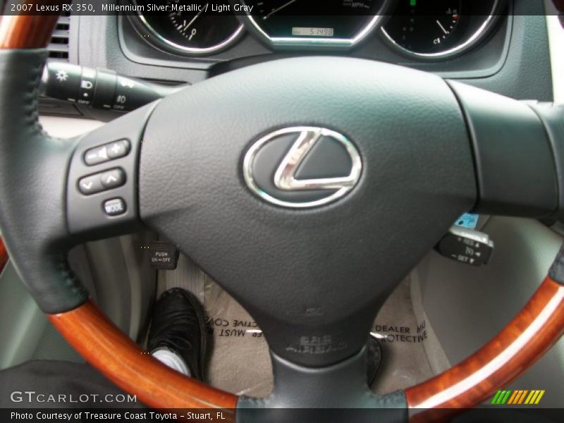 Millennium Silver Metallic / Light Gray 2007 Lexus RX 350