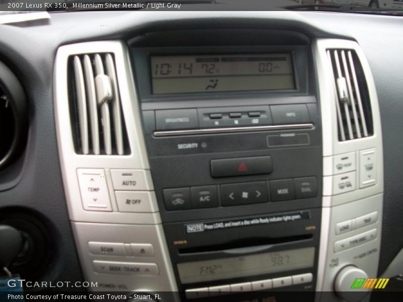 Millennium Silver Metallic / Light Gray 2007 Lexus RX 350