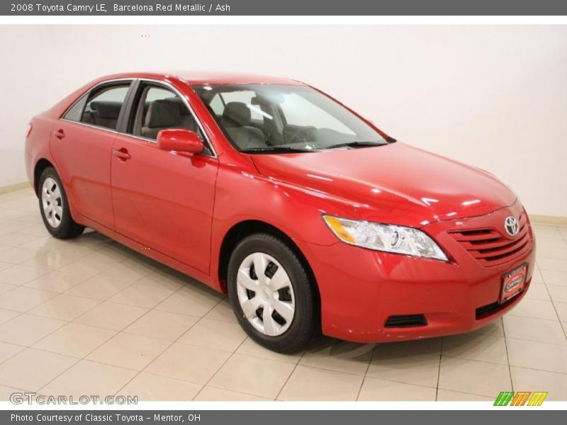 Barcelona Red Metallic / Ash 2008 Toyota Camry LE