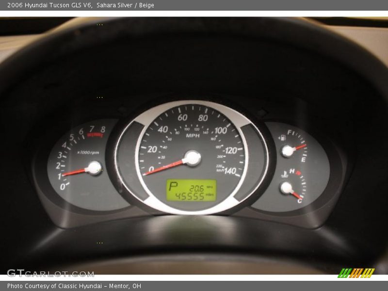 Sahara Silver / Beige 2006 Hyundai Tucson GLS V6