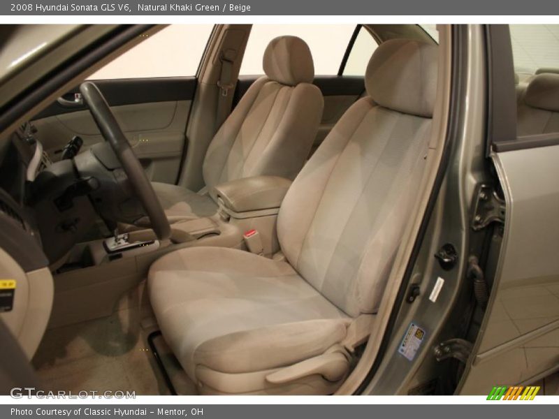 Natural Khaki Green / Beige 2008 Hyundai Sonata GLS V6