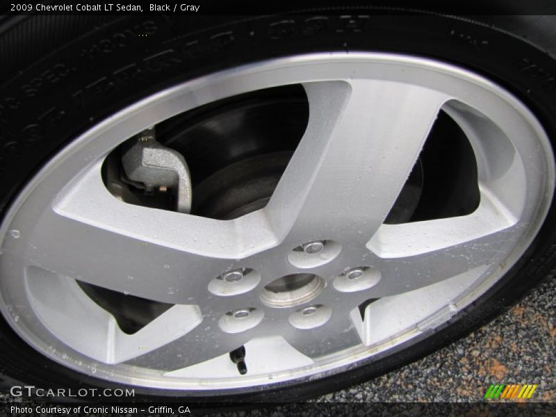 Black / Gray 2009 Chevrolet Cobalt LT Sedan