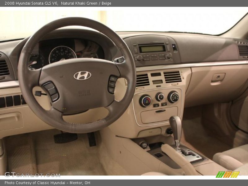 Natural Khaki Green / Beige 2008 Hyundai Sonata GLS V6