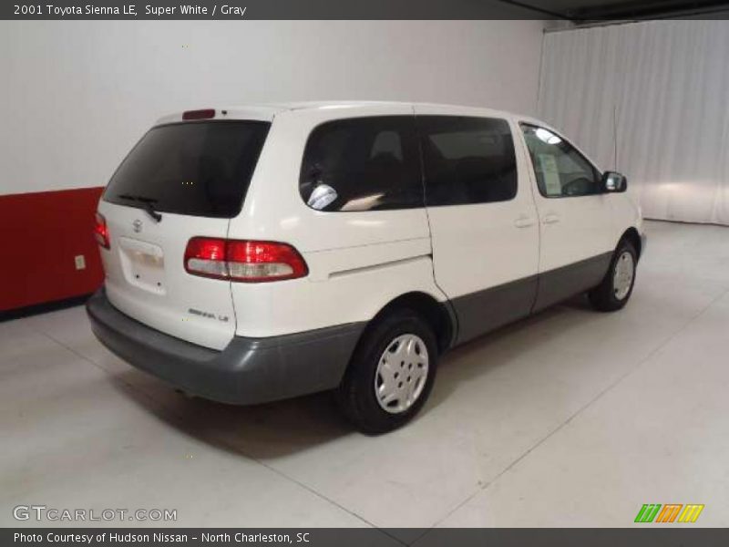 Super White / Gray 2001 Toyota Sienna LE
