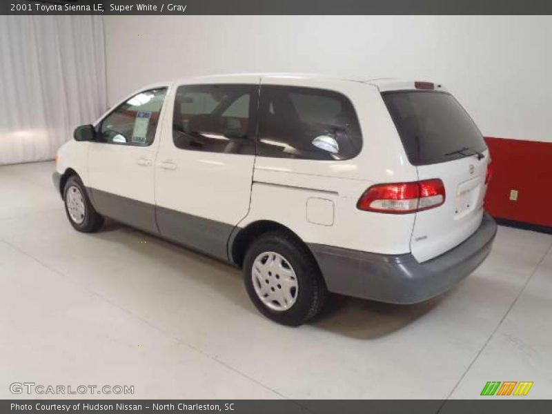 Super White / Gray 2001 Toyota Sienna LE