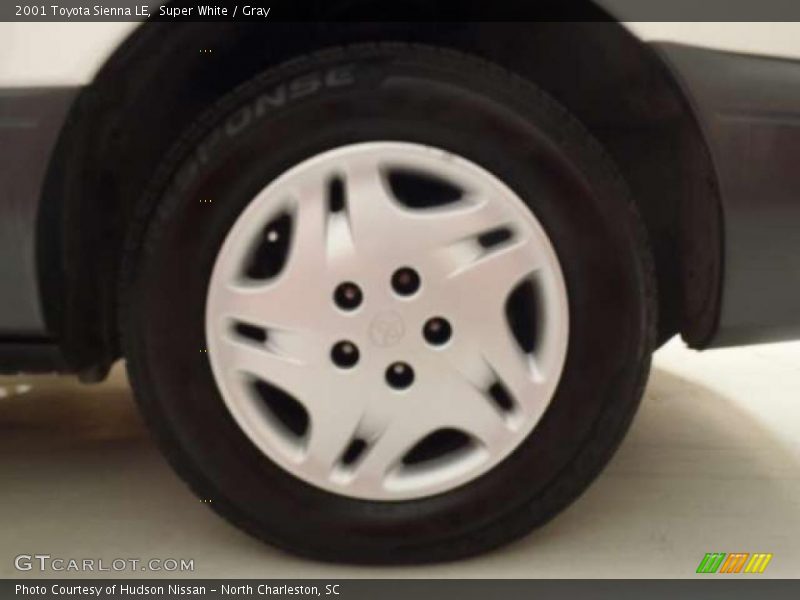 Super White / Gray 2001 Toyota Sienna LE