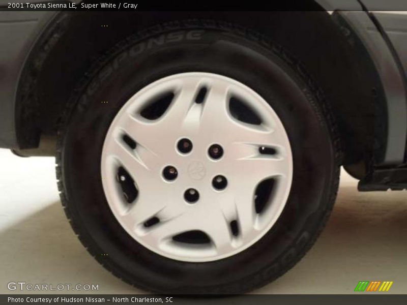 Super White / Gray 2001 Toyota Sienna LE