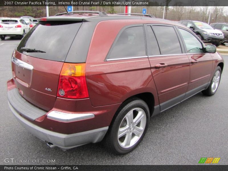 Inferno Red Crystal Pearl / Dark Khaki/Light Graystone 2007 Chrysler Pacifica Touring