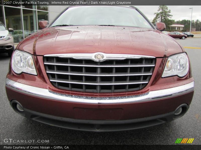 Inferno Red Crystal Pearl / Dark Khaki/Light Graystone 2007 Chrysler Pacifica Touring