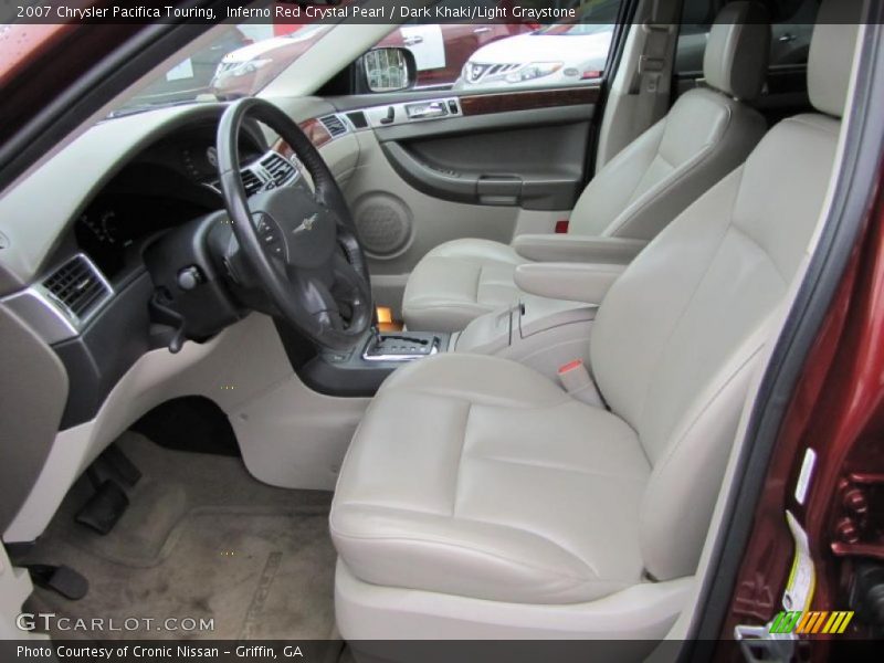 Inferno Red Crystal Pearl / Dark Khaki/Light Graystone 2007 Chrysler Pacifica Touring
