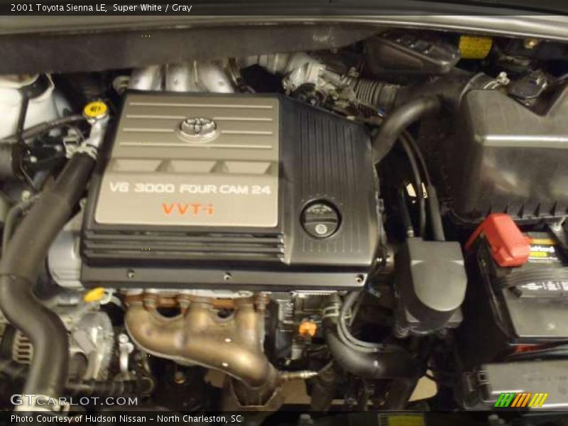 Super White / Gray 2001 Toyota Sienna LE