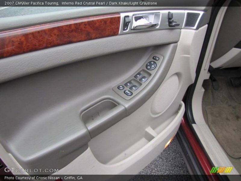 Inferno Red Crystal Pearl / Dark Khaki/Light Graystone 2007 Chrysler Pacifica Touring
