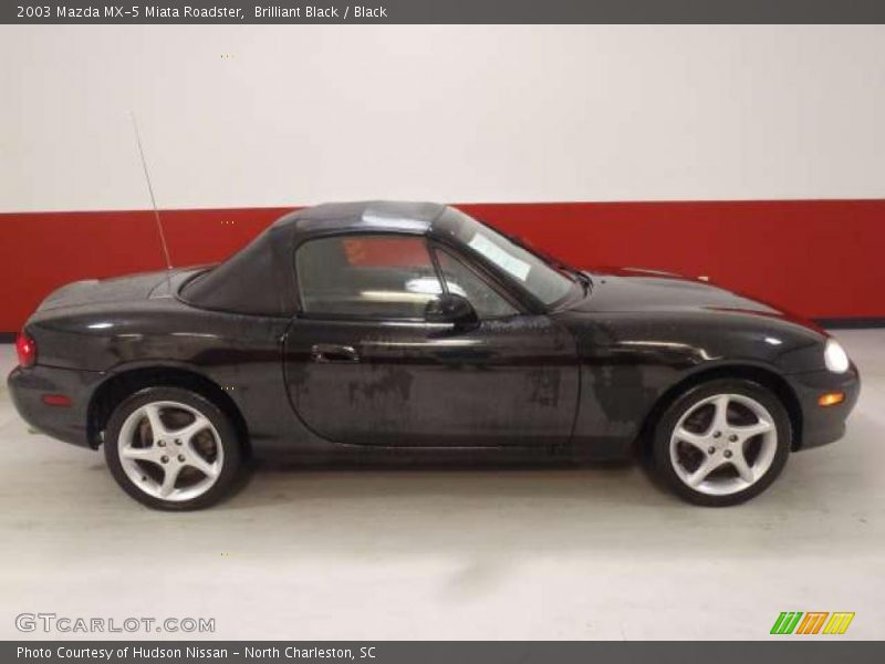 Brilliant Black / Black 2003 Mazda MX-5 Miata Roadster