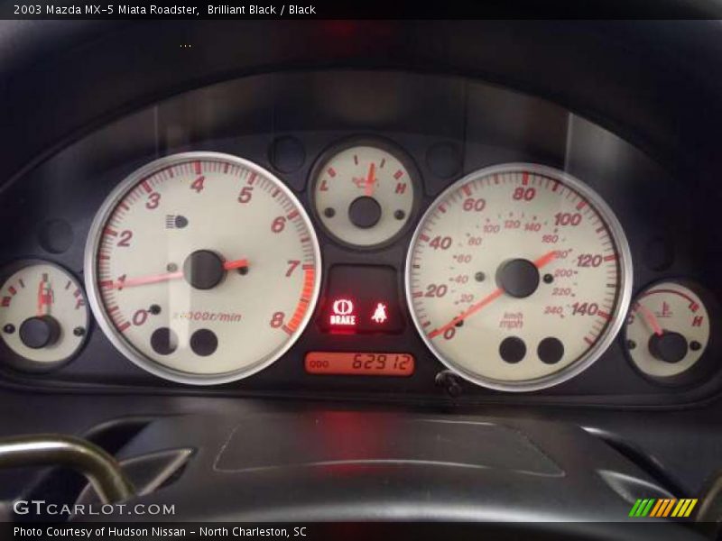 Brilliant Black / Black 2003 Mazda MX-5 Miata Roadster